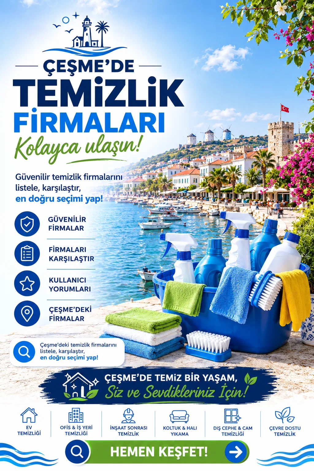 Çeşme Temizlik Şirketleri ve Sezonluk Ev Bakımı
